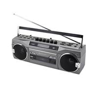 Enregistreur radio rétro DAB+/FM - Soundmaster - SRR80TI - Bluetooth - USB/SD - Argenté - 30 stations mémorisables
