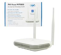 Enregistreur vidéo réseau (NVR) sans fil PNI House WIFI800 : 8 canaux 5MP ou 4 canaux 4K 8MP avec invite vocale