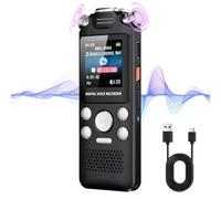Enregistreur Vocal 16 Go avec réduction de Bruit, Enregistrement Audio numérique Professionnel avec Batterie 800mAh, enregistreurs numériques Suppression Bruit pour réunions, conférences