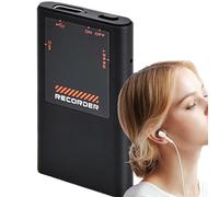 Enregistreur vocal activé par la voix avec réduction du bruit AI | 750 heures de stockage | Lecture intégrée | Dictaphone numérique pour réunions, cours, entretiens