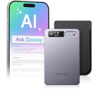 Enregistreur vocal AI (mis à niveau en 2026), mini enregistreur audio numérique magnétique, transcription et résumés AI, 118 langues, contrôle par application, 64 Go de stockage pour conférences