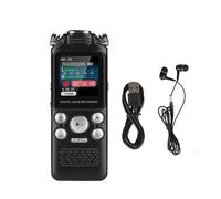 Enregistreur vocal audio numérique professionnel activé par la voix",8 Go,16 Go,32 Go,suppression du bruit,prise en charge PCM statique,OTG,WAV,"lecteur MP3 - Type Black-16 GO #A