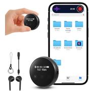 Enregistreur Vocal avec 64 Go de Mémoire, Micro Espion Appareil D'écoute Espion Rechargeable par USB, Dictaphone Enregistreur Vocal et Activation Vocale pour Cours, Réunions et Entretiens Dictaphone