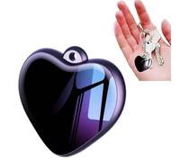 Enregistreur vocal avec pendentif en forme de cœur - Stockage de 200 h - Enregistreur vocal à texte alimenté par l'IA avec réduction du bruit HD, activation vocale et enregistrement automatique pour