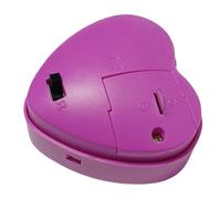 Enregistreur vocal en forme de cœur : bras silencieux sans jouets, boîte de message de 30 secondes, insert animal en peluche, module sonore de vibration, accessoire cadeau de bricolage Pa