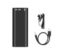 Enregistreur Vocal et Lecteur MP3 3-en-1 Audio numérique Professionnel avec Enregistrement en Un clic continu de 48H Design Compact Portable WAV Haute qualité