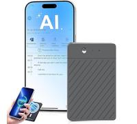 Enregistreur Vocal GPT AI, Appareil de Traduction AI Multifonctionnel, contrôle par Application, Carte mentale Audio, Transcription/Enregistrement de résumé(C,32GB)