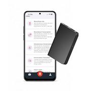 Enregistreur Vocal IA 32 Go par MMOBIEL - Dictaphone Numérique avec Contrôle par App, Transcription & Résumé IA, Traduction en Temps Réel, Bluetooth, Fonction Mindmap pour Réunions, Appels, Cours