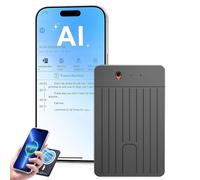 Enregistreur Vocal IA, enregistreur Vocal, contrôle par Application, Transcription et résumé en Temps réel avec Technologie IA, multilingue, Longue durée de Vie de la Batterie(A,32GB)