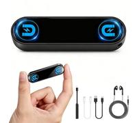 Enregistreur vocal intelligent 5000 mAh 128 Go AI Triple réduction du bruit, longue durée de vie de la batterie 40 jours, activation vocale, enregistreur audio numérique magnétique pour réunions