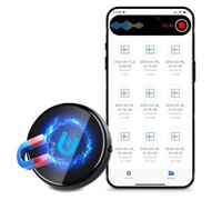 Enregistreur vocal magnétique 3072 Kbps, enregistreur audio avec triple suppression du bruit intelligente par IA, 64 Go à activation vocale avec 4000 heures de stockage, appareil d'enregistrement pour