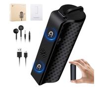 Enregistreur vocal magnétique 64 Go, 25 jours d'enregistrement continu, rechargeable via USB, activation vocale, enregistrement One Touch, mini enregistreur vocal pour réunions, cours et interviews