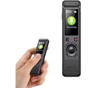 Enregistreur Vocal,Mémoire de 64 Go,Déverrouillage par Mot de Passe,avec Lecteur MP3,Enregistreur Vocal par USB,pour Réunions et Entretiens Dictaphone,Enregistreur Vocal Espion.[V305]