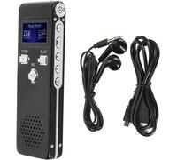Enregistreur Vocal Numérique à Double Microphone HD à Réduction de Bruit - Appareil D'enregistrement Portable et Lecteur MP3 pour Les Conférences (8G)