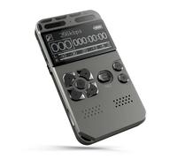 Enregistreur vocal numérique activé Dictaphone Audio Sound Professional PCM MP3 Music Player Support TF Card, 8GB