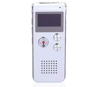 Enregistreur vocal numérique argenté, outil d'enquête paranormale, haute qualité sonore, design portable, grande capacité de stockage de 8 Go