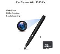 Enregistreur vocal numérique aste",stylo à bille professionnel,réduction du bruit,son,audio,statique,régule WAV,"dictaphone à 3 joueurs - Type Camera With 128G