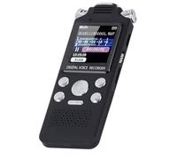 Enregistreur Vocal Numérique, Enregistreur à Commande Vocale avec Haut-Parleur, écran LCD de 0,8 Pouces, Enregistreur de Bande pour Appareil D'enregistrement Dictaphone pour (16GB)
