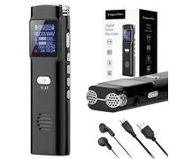 Enregistreur vocal numérique OLED Kruger&Matz 8 Go pour écoutes téléphoniques