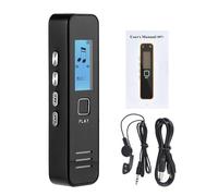 Enregistreur vocal numérique",stylo statique,dictaphone audio,lecteur MP3,USB pour la réunion continue pendant 20 heures,"sans mémoire - Type Black #A