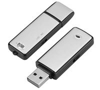 Enregistreur Vocal Numérique USB, 8 Go, Enregistreur Vocal Espion Discret, Dictaphone Micro Spion USB pour Réunions, Interviews, Cours avec Mémoire pour Plusieurs Heures D'enregistrement NF3