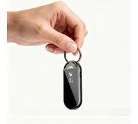 Enregistreur vocal porte-clés Famue : réduction professionnelle du bruit, commande vocale, compacte, portable, économie automatique, programmée, avocats noir