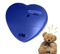 Enregistreur vocal pour animal en peluche - Insert ours battement de cœur, boîte à son en peluche, module d'enregistrement personnalisable de 60 secondes, message audio personnel, accessoire de bricol