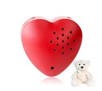 Enregistreur Vocal pour Peluche 30 Secondes,Mini Enregistreur Vocale en Forme de Cœur Programmable,Boîte Vocale DIY pour Messages Personnalisés,Module Enregistreur Sonore Vocal De pour Jouet Peluche