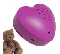 Enregistreur Vocal Pour Peluche - Pro | Module Sonore Enregistrable En Forme De Cœur Avec Vibration | Dispositif Apaisant 2.17x2.17x1.5" Pour Doudou Sommeil Chien Chiot Soulagement Du Stress Haute Per