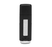 Enregistreur vocal USB double ports USB, réduction du bruit HD, mini appareil d'enregistrement vocal activé par la voix pour les conférences, entretiens, anglais neutre, deux ports USB 8 Go