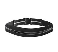 Enreluya Ceinture Running, Ceinture de Course résistante à l'eau avec Sangle élastique réglable, pour entraînement, Cyclisme, Marche, Voyage et activités de Plein air, Noir