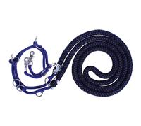 Enrênement aide à la longe pour cheval QHP Luxe Bleu L