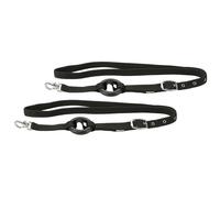Enrênement élastique pour cheval par paire Covalliero Noir Full