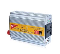 ENRHQENK Onduleur 300W 12V24v à 220V110v USB 2.1A avec Pince Crocodile/Allume-Cigare