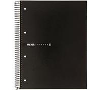 Enri 10043 Cahier micro perforé A4+ 160 feuilles 5 x 5 Noir