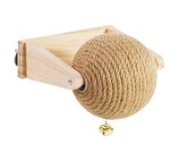 Enrichissement pour hamsters - Avec cloche et sisal Articles pour animaux de compagnie | à ronger Accessoires Hamster - Pour gratter, soigner les ongles, l'ennui, l'enrichissement du lapin