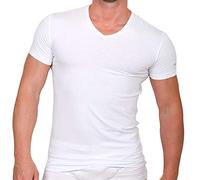 Enrico Coveri Lot de 3 T-shirts col V en coton élastique - Multicolore - X-Large