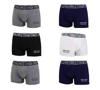 Enrico Coveri Lot de 6 boxers en coton élastique - Multicolore - X-Large