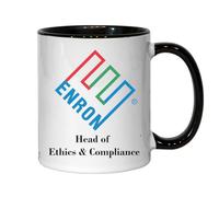 Enron Head of Ethics And Compliance Tasse à thé ou café en céramique Noir