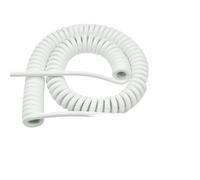 enroulant Le câble électrique, Câble à Ressort spiralé à 4 conducteurs, 8 mètres, Longueur de Traction 0,1-0,3 mm²(0.1mm2 28AWG)