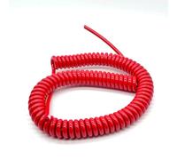 enroulant Le câble électrique, Câble PU à Deux conducteurs en Spirale à Ressort, 8 mètres de Long, Extensible, Plusieurs spécifications AWG Disponibles(15AWG 1.5mm2)