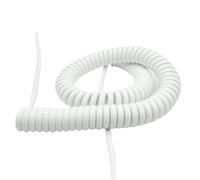 enroulant Le câble électrique, Corde PU en Spirale à Ressort à 3 âmes, Longueur Extensible de 3 mètres, Plusieurs Tailles Disponibles(0.3mm2 22AWG)