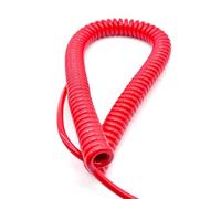 enroulant Le câble électrique, l'unité Centrale du Bout Droit 2m de câble en Spirale de Ressort du ² 13AWG de 2.5mm a isolé Le câble multicœur de ménage(3 Cores)