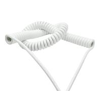 enroulant Le câble électrique, Rallonge de Cordon à Ressort à 4 conducteurs, 20AWG, Fil en polyuréthane de 0,5 mm², Peut s'étirer de 1 à 5 mètres(Stretch 3 Meters)