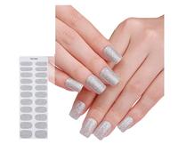 Enroulements d'ongles en gel de couleur fixe autocollants semi-fromages politiques bandages décoration artistique autocollants de couleur fixe ongles semi-currés bandes polonaises