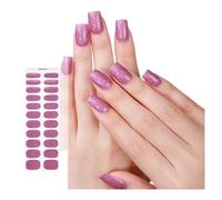 Enroulements d'ongles en gel de couleur fixe autocollants semi-fromages politiques bandages décoration artistique autocollants de couleur fixe ongles semi-currés bandes polonaises