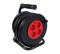Enrouleur 25m HO5VVF 3G1.5 noir DEBFLEX