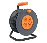 Enrouleur 4 Prises H05VV-F 3G1mm² 25m + Coupe-Circuit - Noir - Zenitech