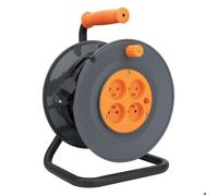 Enrouleur 4 Prises H05VV-F 3G1mm² 25m + Coupe-Circuit - Noir - Zenitech