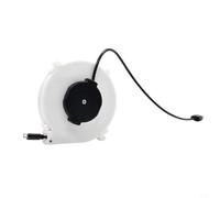 Enrouleur automatique de câble de charge 1,2 m/3 m rétractable pour Android Type-C Câble d'alimentation portable Bobine ABS ignifuge Camping Blanc (3 mètres TYPE-C)